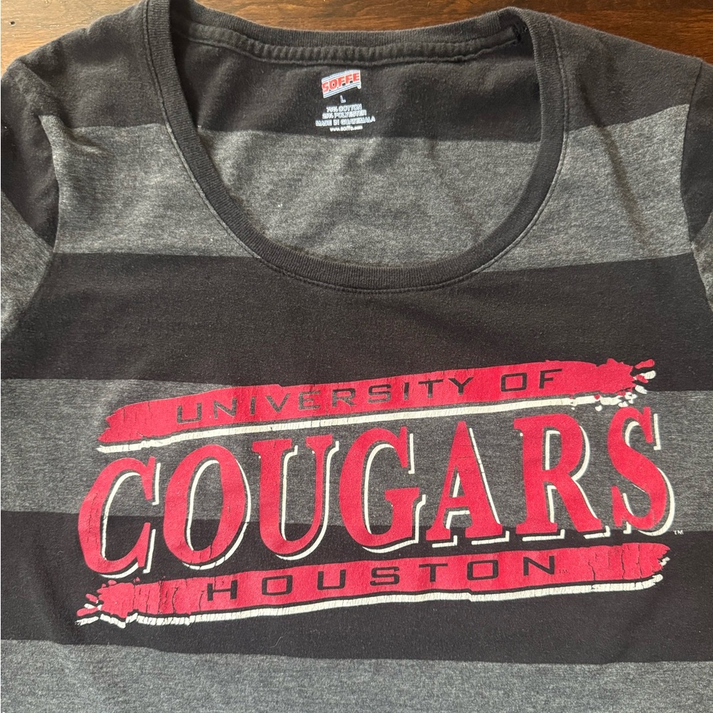 University of Houston Women's Striped Shirt - Large - Picture 6 of 8